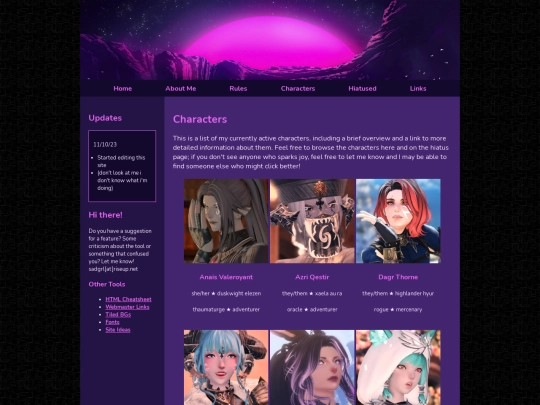 characters screenshot