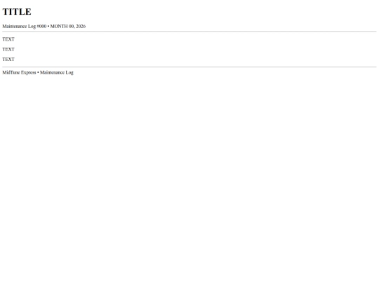 archivescar/maintenancelog/000-maintenance-template screenshot