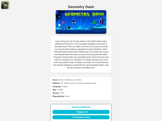 gamepages/geometry screenshot