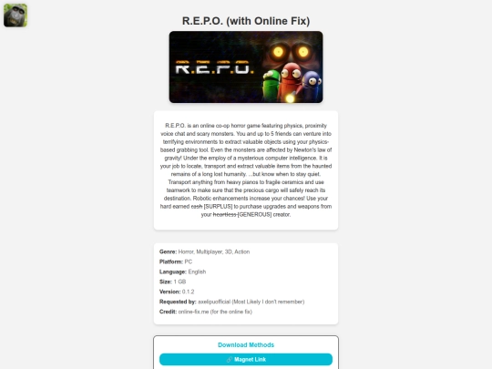 gamepages/repo screenshot