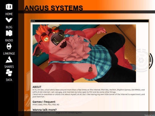 data screenshot