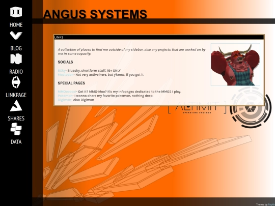 links screenshot