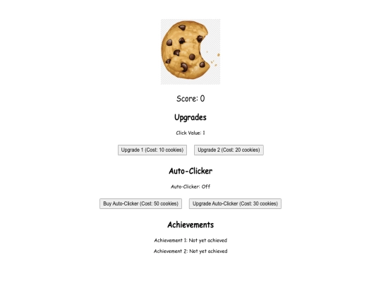 cookieClicker screenshot