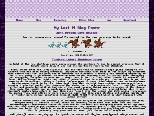 blog screenshot