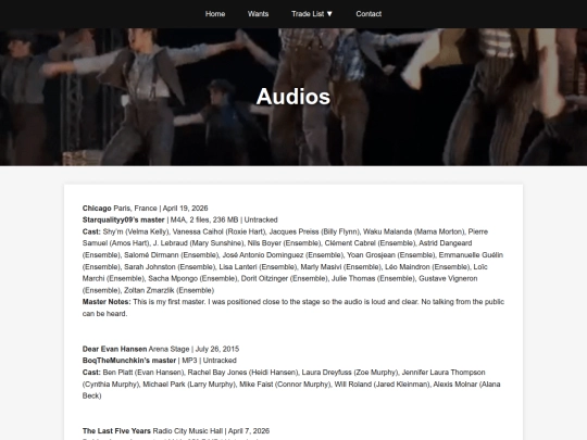 audios screenshot