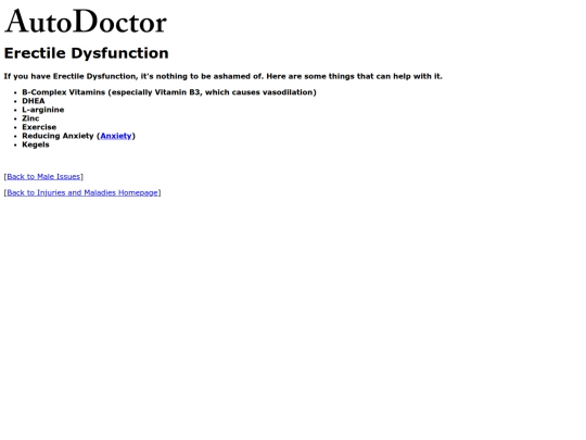 injuries/dysfunction screenshot