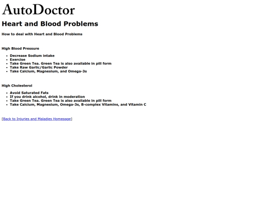 injuries/heartproblems screenshot
