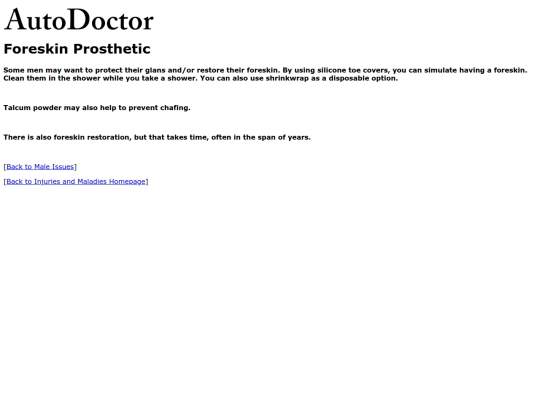 injuries/prostheticfore screenshot