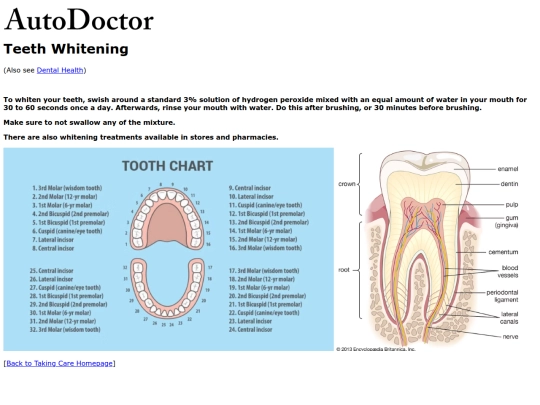 takingcare/teethwhitening screenshot