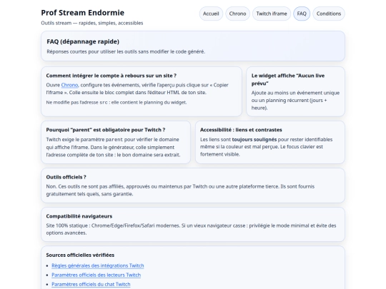 faq screenshot