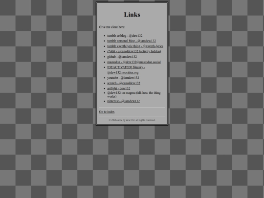 links screenshot