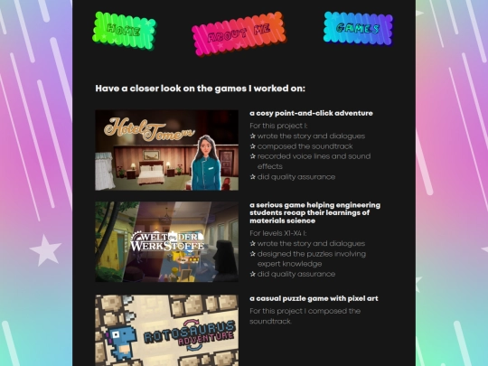 games screenshot