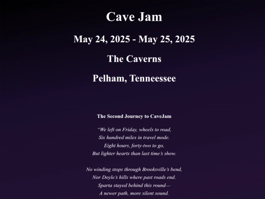 navigation.html/catalog2025.html/cavejam2025 screenshot