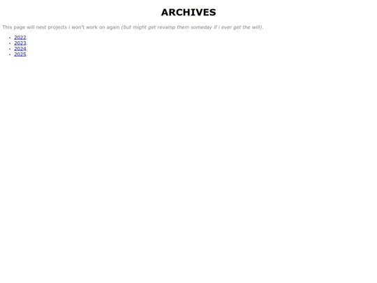 archives screenshot
