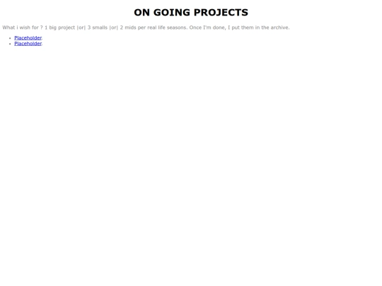 on-going-projects screenshot