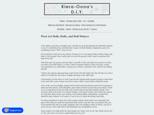dolls-and-dollmaker/art-dolls-main page screenshot