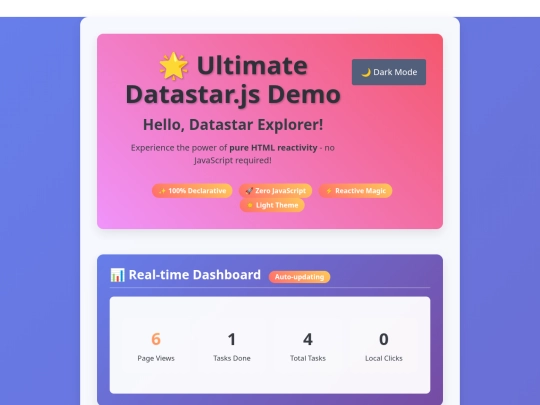 datastar/3 screenshot
