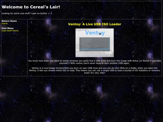 subpages/coolstuff/tools-and-software/ventoy screenshot