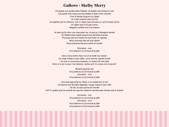 lyric/gallows screenshot