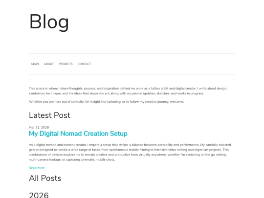 blog screenshot