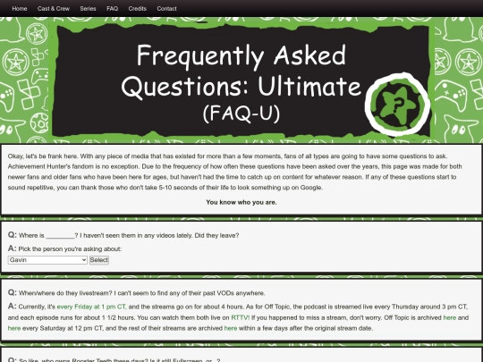 faq/faq screenshot