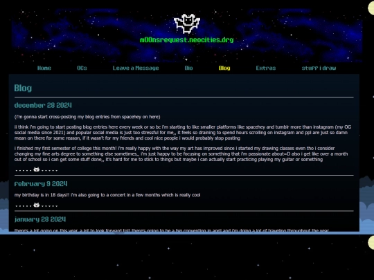 blog screenshot