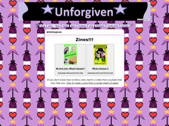 Zines screenshot