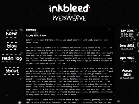 blog screenshot