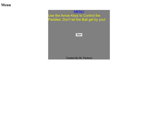 JavaScript Games/indexpong screenshot