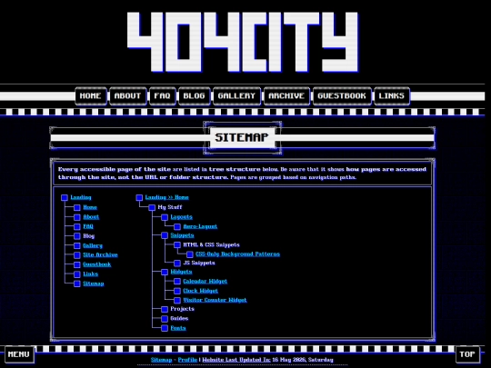 sitemap screenshot