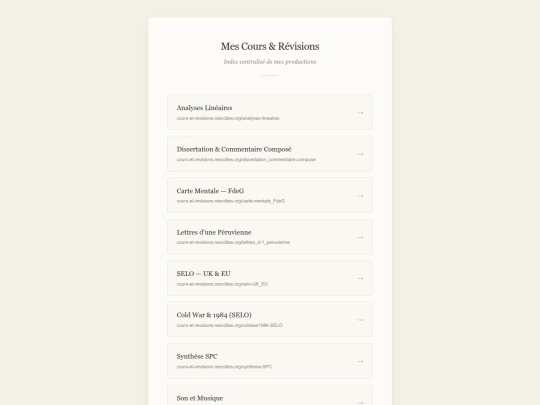 index screenshot