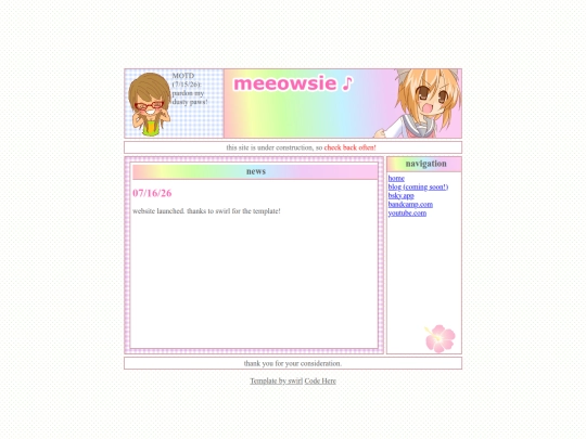 blog screenshot