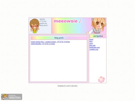blog/home screenshot