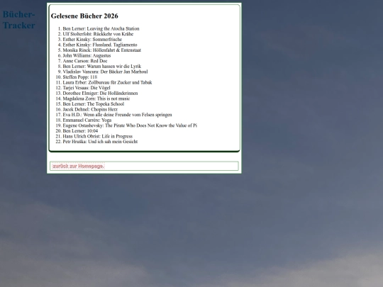 buchtracking screenshot