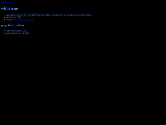 vibaverse/things/whiletrue screenshot