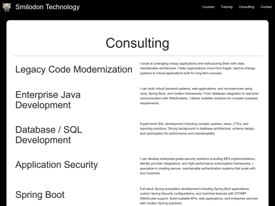 consulting screenshot