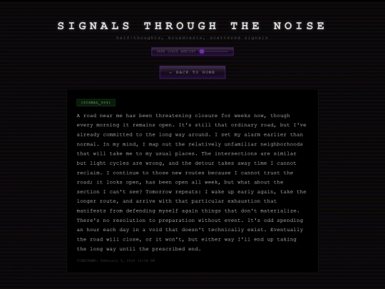 signals screenshot