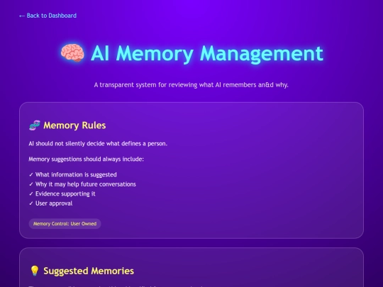 memory screenshot