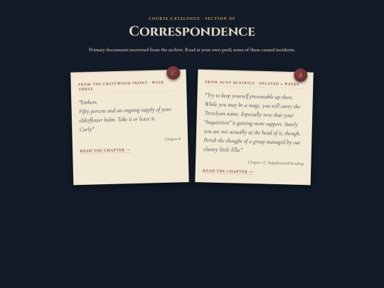 letters screenshot