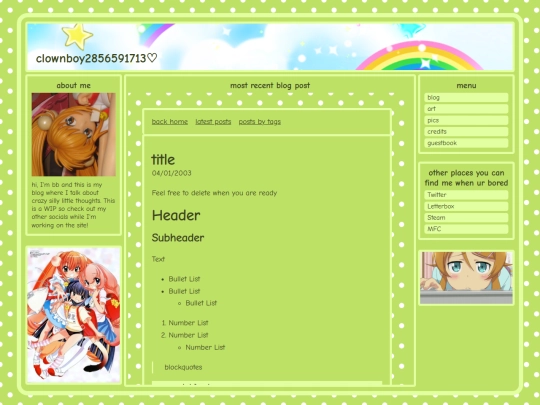 index screenshot
