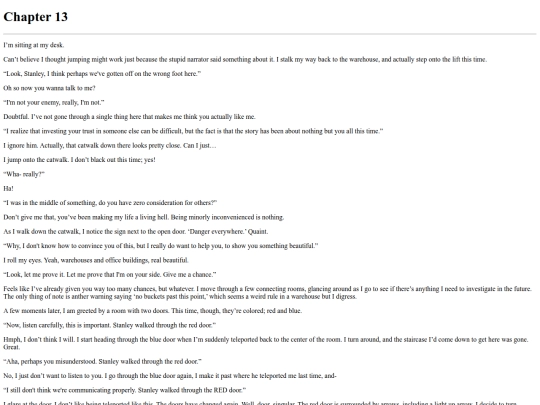 HTML/FANFICTION_SUB/THE_STANLEY_PARABLE/THIS_IS_THE_STORY/chapter13 screenshot
