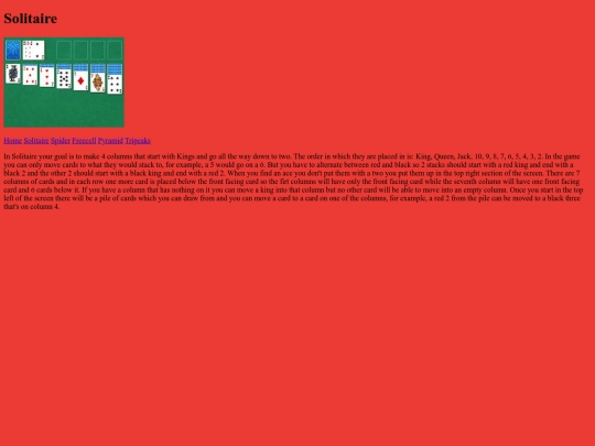 Solitaire screenshot