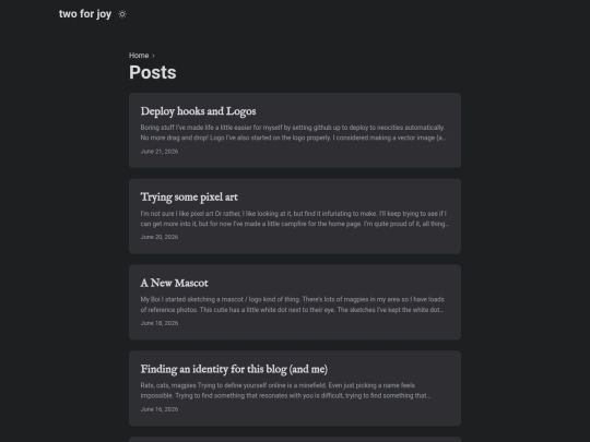posts/page/1 screenshot