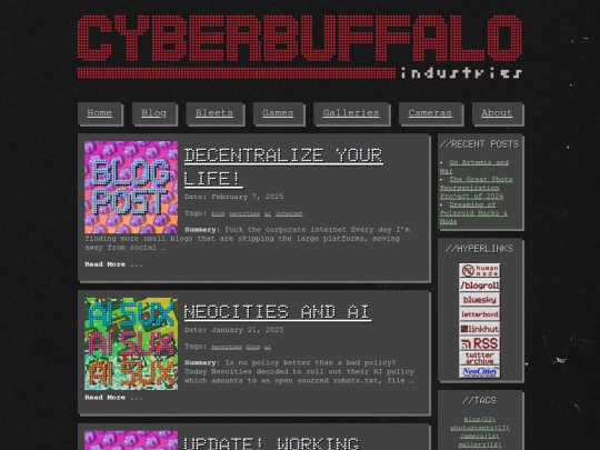 tags/neocities screenshot