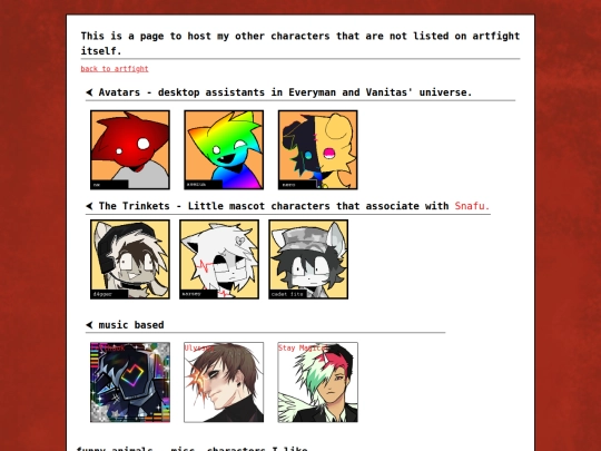 othercharacters/afdirectory screenshot