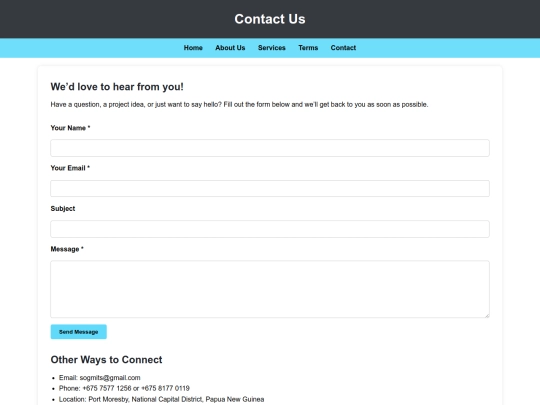 contact screenshot
