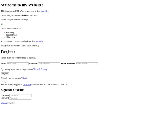 register screenshot
