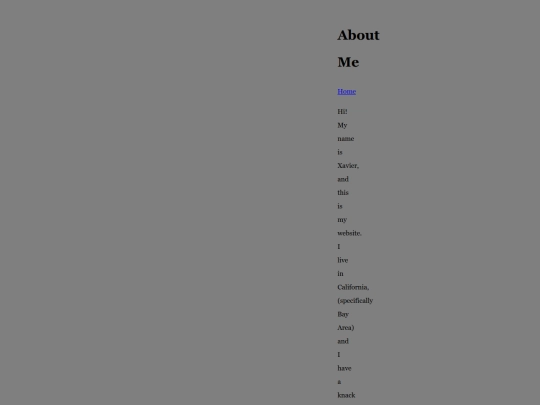 aboutme screenshot