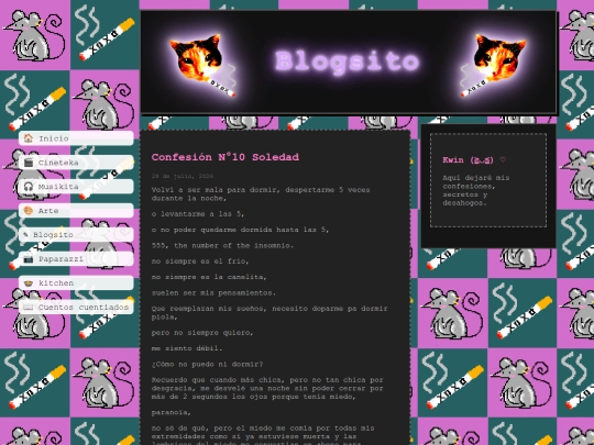 blog screenshot
