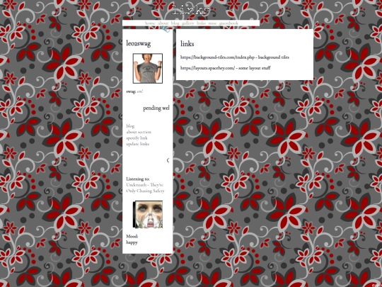 links screenshot